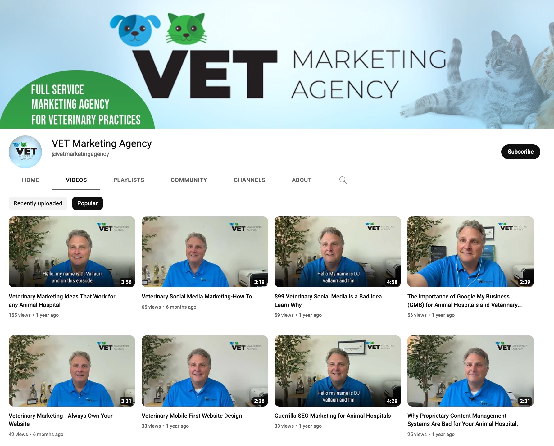 VET Marketing YouTube Video Shorts
